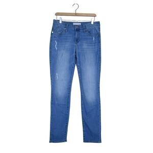 Rock & Republic Womens 10 Berlin Distressed Slim Jeans